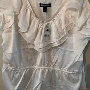 Express peplum ruffle tank brand new with tags